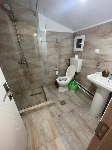 Koupelna v ubytování Cabana Tudor