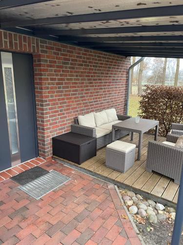 Posezení v ubytování Ferienhaus Jahn