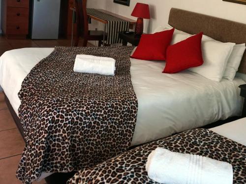 Ein Bett oder Betten in einem Zimmer der Unterkunft Sheba Rock Guesthouse