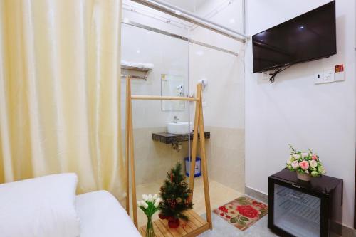Koupelna v ubytování Lan Mạnh Hotel