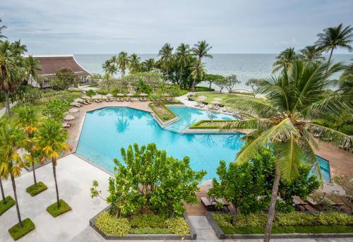 an aerial view of the pool at the resort at The Regent Cha Am Beach Resort, Hua Hin in Cha Am