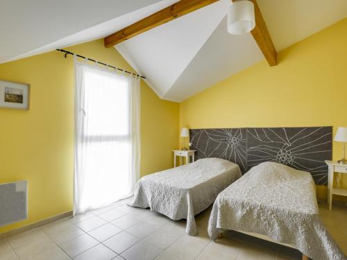 A bed or beds in a room at Maison Biscarrosse Plage, 3 pièces, 6 personnes - FR-1-521-30