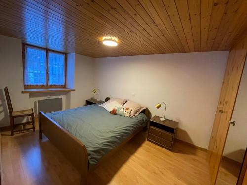 Ένα ή περισσότερα κρεβάτια σε δωμάτιο στο Apartment Moulin