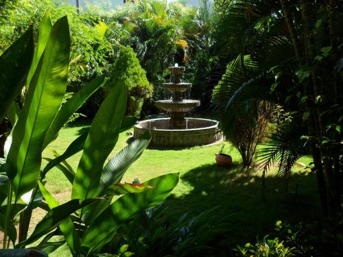 A garden outside Hotel Austria