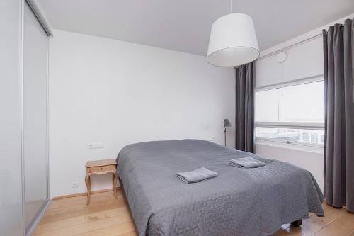Postel nebo postele na pokoji v ubytování Penthouse Apartment with Panasonic Mountain View