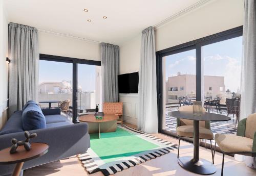 Posezení v ubytování LIV The City Suites ADULTS ONLY