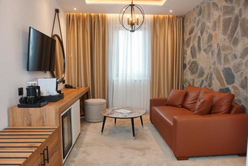 TV a/nebo společenská místnost v ubytování Hotel Zlatibor