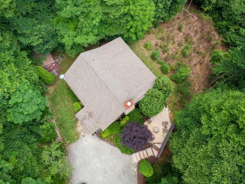 an overhead view of a house in a garden at 1 Relaxing Place in Todd