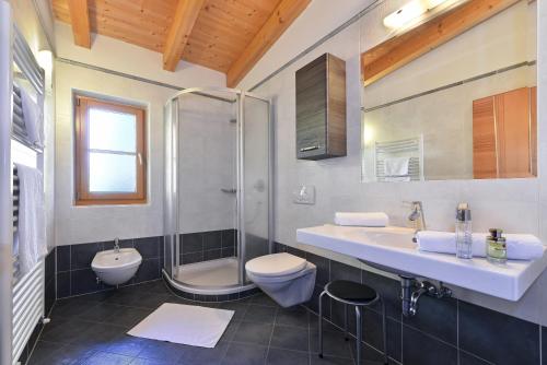 Koupelna v ubytování Villa Sole