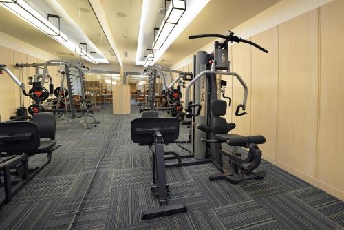 Fitness centrum a/nebo fitness zařízení v ubytování Chihpen Century Hotel