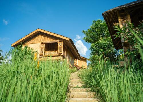 Κήπος έξω από το Ocean Green Eco Lodge