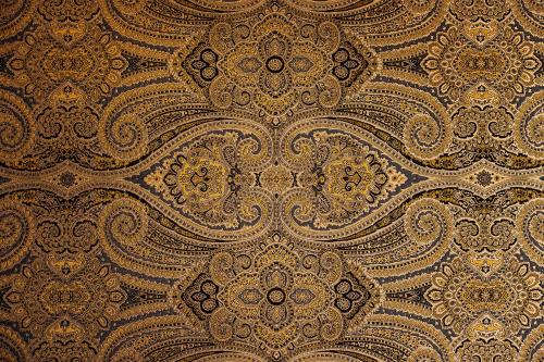 an image of a gold wallpaper with a floral pattern at Maison Proust, Hotel & Spa La Mer in Paris