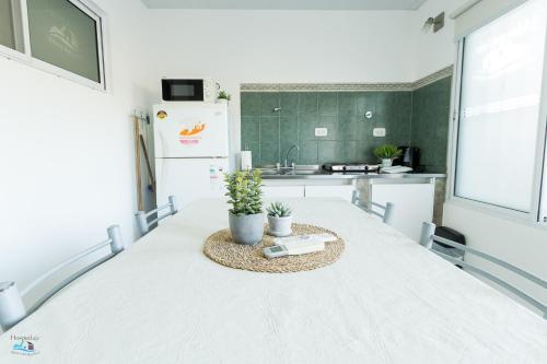 Η κουζίνα ή μικρή κουζίνα στο Apart Hotel & Resto Ribera del Baradero