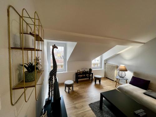 Et opholdsområde på Esprit Cocooning / Secteur centre / Netflix