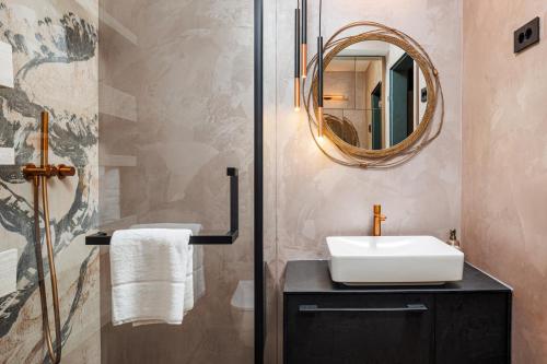 Vonios kambarys apgyvendinimo įstaigoje Stejeris Apartment