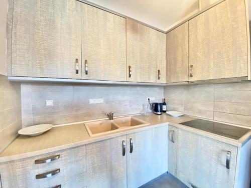 Η κουζίνα ή μικρή κουζίνα στο EllinFos Apartments