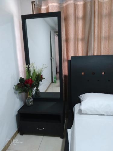 Ένα ή περισσότερα κρεβάτια σε δωμάτιο στο Apartamentos The Harbor Cali 102