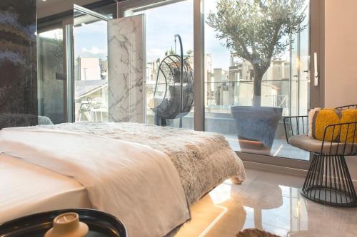 Luxury Acropolis View Apartment-Living Stone Black Pearl