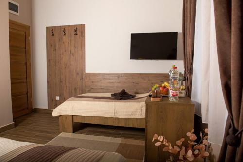TV a/nebo společenská místnost v ubytování eHotel Esztergom