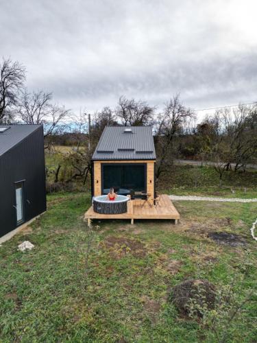 Zahrada ubytování Campolongo Tiny Chalet