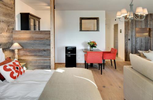 Postel nebo postele na pokoji v ubytování MOUNTAIN LODGE OBERJOCH - Allgäu