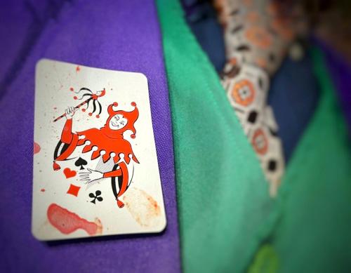a close up of a playing card with a demon on it at NEW - Bat'Appart - DIJON - Insolite in Longvic