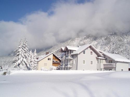 Kış mevsiminde Ferienwohnungen-Pension Kraker