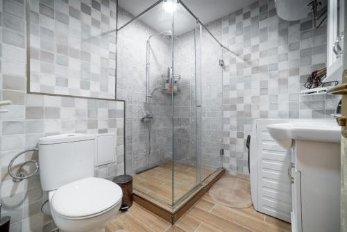 Koupelna v ubytování Zlatanov Residence