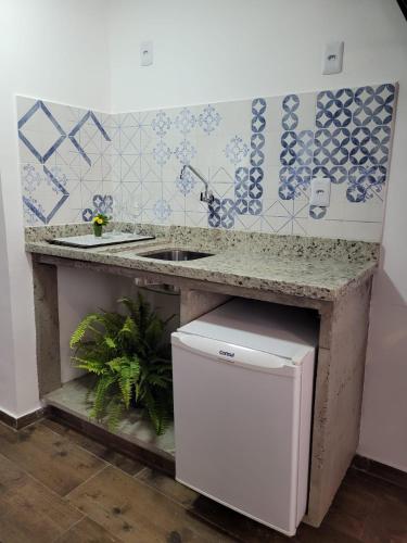 Η κουζίνα ή μικρή κουζίνα στο Pelourinho Boutique Hotel - OH HOTÉIS