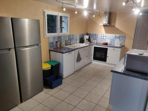 Kuchyň nebo kuchyňský kout v ubytování Gîte des 4 éléments