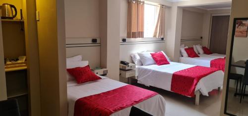 Hotel Spa Machupicchuにあるベッド