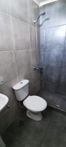 a bathroom with a toilet and a shower at Solaire Carrodilla in Ciudad Lujan de Cuyo