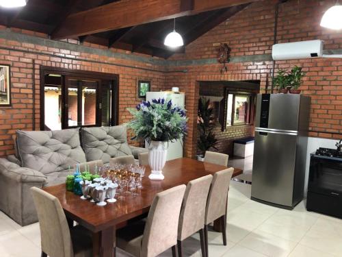 Posezení v ubytování Pousada do Salto Ventoso / Serra Gaúcha Casa 1