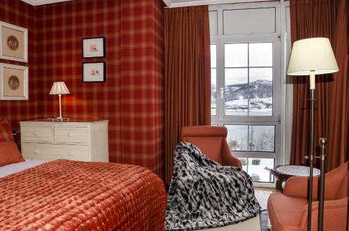 מיטה או מיטות בחדר ב-Hotel Presa