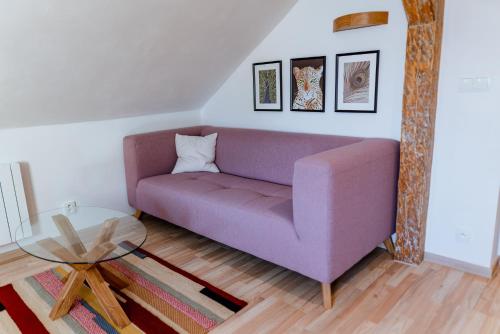 Un lugar para sentarse en Apartmány Jabloneček