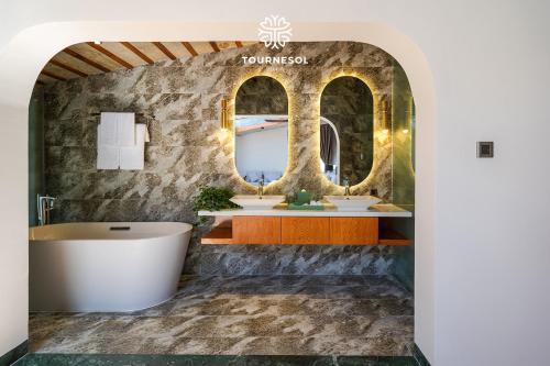 Ένα μπάνιο στο Tournesol Villa Dalat