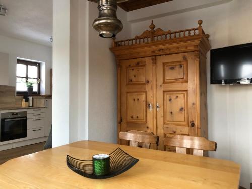 Una cocina o cocineta en Luserblick