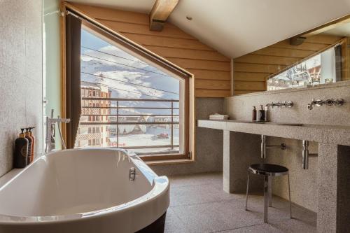 Koupelna v ubytování Altapura Hôtel & Spa Val Thorens