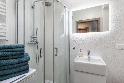 Koupelna v ubytování Apartament Holiday 9