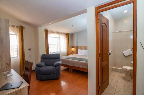 Postel nebo postele na pokoji v ubytování Casa Villa Arequipa