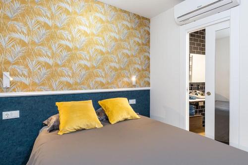 Postel nebo postele na pokoji v ubytování Bonito apartamento en Malasaña / Gran Vía