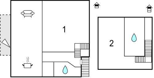 a schematic diagram of a laboratory with two diagrams at Fewo Schloss Spyker in Kaschow