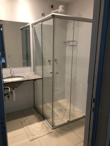 Bilik mandi di Condomínio Recanto dos Dourados - Kitnet