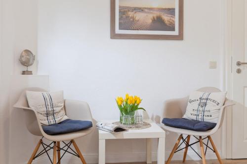 Posezení v ubytování Haus Menno Janssen - Doppelzimmer