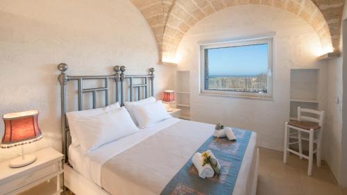 En eller flere senge i et værelse på VILLA GIALONIA 8&2, Emma Villas