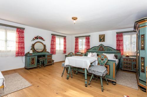 Katil atau katil-katil dalam bilik di Ferienwohnung am Baby & Kinderbauerhof Stefflhof