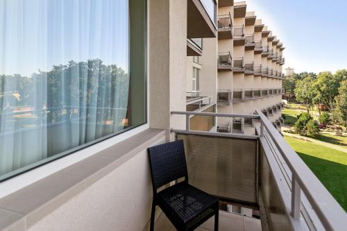 Balkón nebo terasa v ubytování SPA VILNIUS Druskininkai