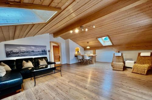 Χώρος καθιστικού στο Ferienwohnung Zugspitze