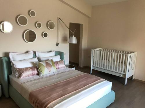 Una cama o camas en una habitación de Villa Julianna