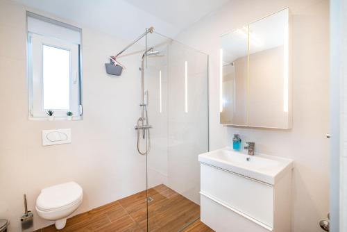 Koupelna v ubytování Appartments Kosamiri nahe Zadar